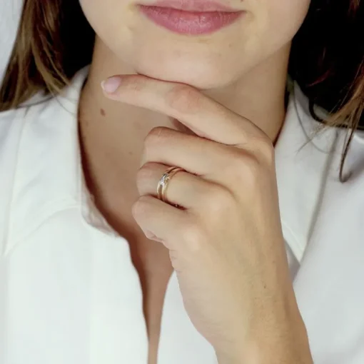 Bague Femme EDORA OR 375/1000 Bicolore EDO09AA602B