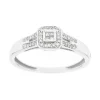 Bague Femme EDORA OR 750/1000 Blanc et Diamants