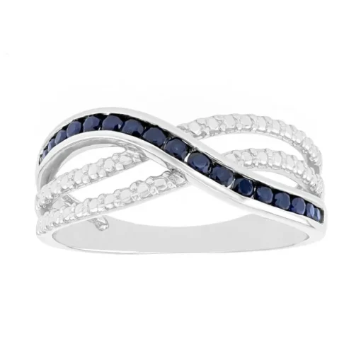 Bague Femme EDORA OR 375/1000 Blanc et Saphirs EDO09PA460GS