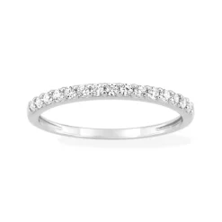 Bague Femme EDORA OR 375/1000 Blanc Oxyde de Zirconium