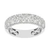 Bague Femme EDORA OR 375/1000 Blanc Oxyde de Zirconium