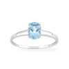 Bague Femme EDORA OR 375/1000 Blanc Topaze