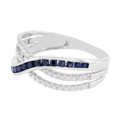 Bague Femme EDORA OR 375/1000 Blanc et Saphirs EDO09PA460GS