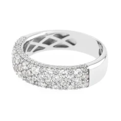 Bague Femme EDORA OR 375/1000 Blanc Oxyde de Zirconium