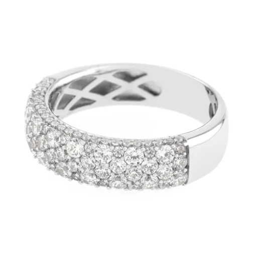 Bague Femme EDORA OR 375/1000 Blanc Oxyde de Zirconium