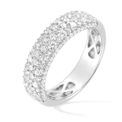 Bague Femme EDORA OR 375/1000 Blanc Oxyde de Zirconium