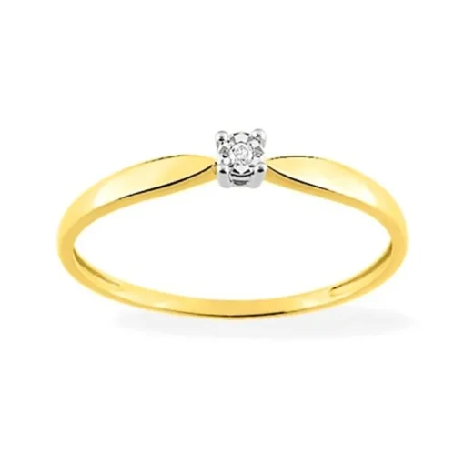 Bague Femme EDORA OR 375/1000 Diamant
