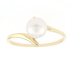 Bague Femme EDORA OR 750/1000 Jaune et Perle