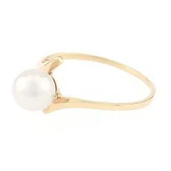 Bague Femme EDORA OR 750/1000 Jaune et Perle
