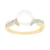 Bague Femme EDORA OR 750/1000 Perle et Diamants
