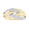 Bague Femme EDORA OR 375/1000 Bicolore Diamant