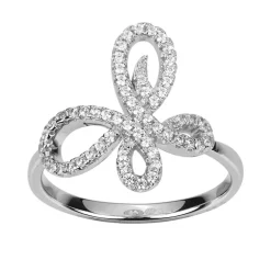 Bague femme empierrée EDORA ARGENT 925/1000 et Oxydes