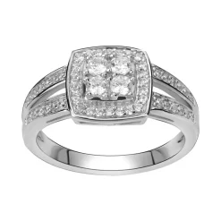 Bague femme empierrée EDORA ARGENT 925/1000 et Oxydes
