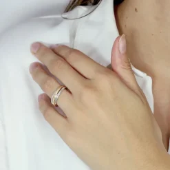 Bague Femme Entrelacée 3 ORS 375/1000