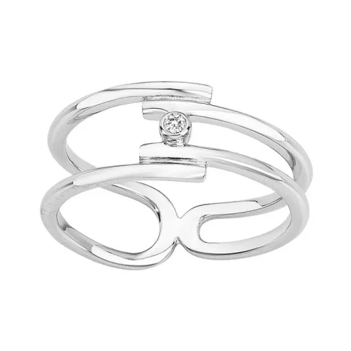 Bague femme Evidence La Garçonne ARGENT 925/1000 et diamant
