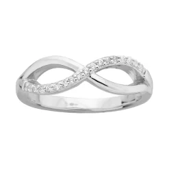 Bague femme infini EDORA ARGENT 925/1000 et Oxydes