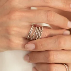 Bague Femme LA GARÇONNE MA SEMAINE PERLÉE Argent 925/1000 Diamant
