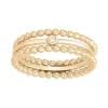 Bague Femme LA GARÇONNE PETITE SEMAINE PERLÉE Plaqué Or Diamant