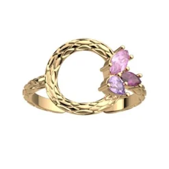 Bague Femme LES CADETTES ROSE DU DÉSERT Laiton Doré