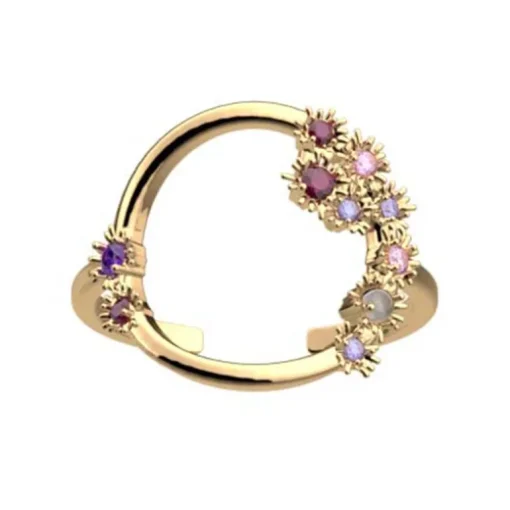 Bague Femme LES CADETTES FLEUR DE CACTUS Laiton Doré