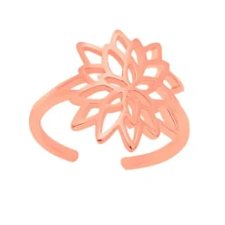 Bague Femme LES CADETTES NÉNUPHAR Laiton Doré Rose