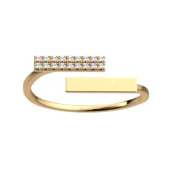 Bague Femme LES CADETTES MILANA Laiton Doré