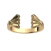 Bague Femme LES CADETTES ÉVENTAIL Laiton Doré