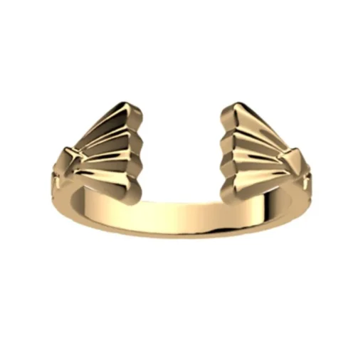 Bague Femme LES CADETTES ÉVENTAIL Laiton Doré