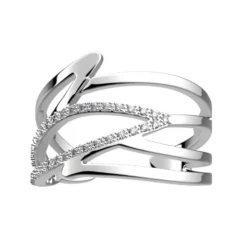 Bague Femme LES CADETTES PERROQUET Laiton Argenté