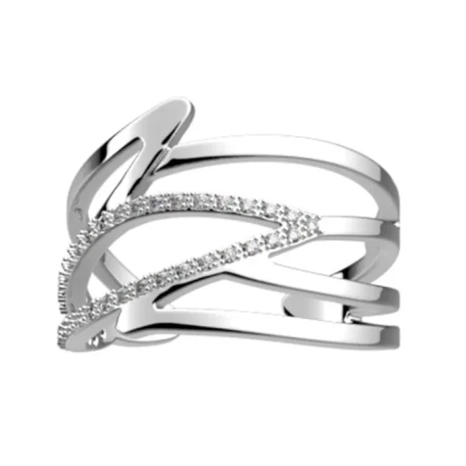 Bague Femme LES CADETTES PERROQUET Laiton Argenté
