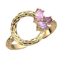 Bague Femme LES CADETTES ROSE DU DÉSERT Laiton Doré