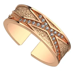 Bague Femme LES CADETTES LIENS PRÉCIEUSE Laiton Doré Rose