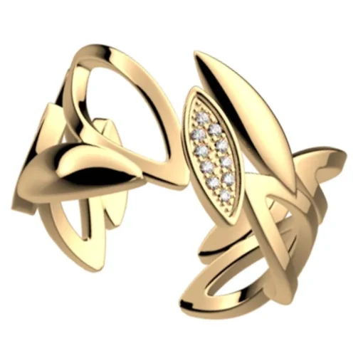 Bague Femme LES CADETTES ARBRE DE VIE Laiton Doré