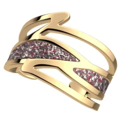 Bague Femme LES CADETTES PERROQUET PAILLETTES MULTICOLORES Laiton Doré