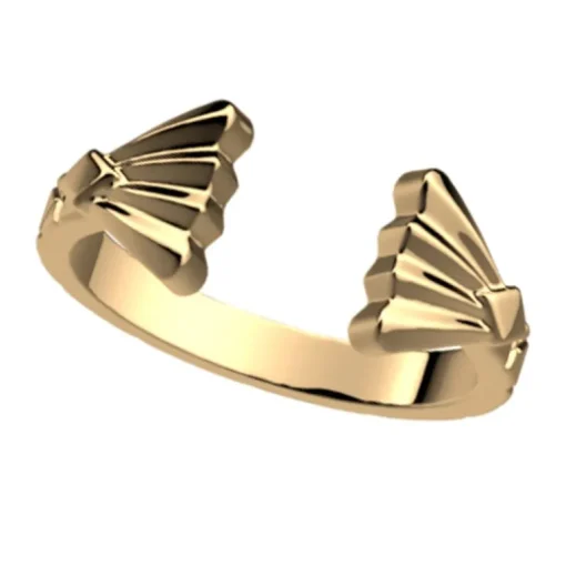 Bague Femme LES CADETTES ÉVENTAIL Laiton Doré
