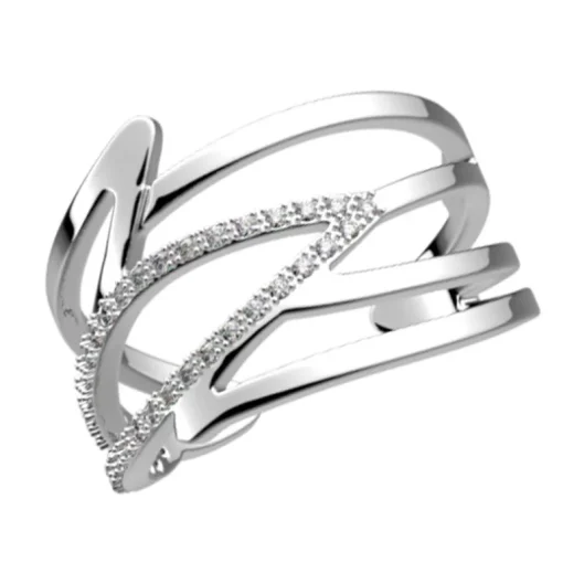 Bague Femme LES CADETTES PERROQUET Laiton Argenté