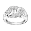 bague femme liens EDORA ARGENT 925/1000 et Oxydes