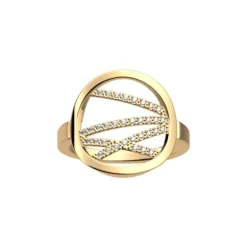Bague Femme Liens Les Georgettes Les Précieuses Doré et Oxydes
