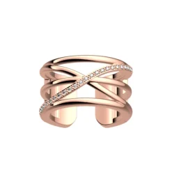 Bague Femme Louxor Les Georgettes Les Précieuses Doré Rose et Oxydes