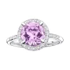 Bague Femme MAUBOUSSIN Soleil d'été OR 750/1000 Blanc, Améthyste et Diamants RI1104WGAMDI