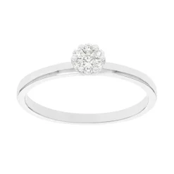 Bague Femme Multipierres OR 750/1000 blanc et diamants