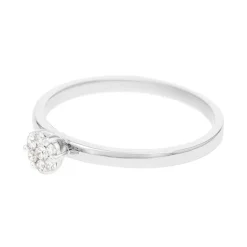 Bague Femme Multipierres OR 750/1000 blanc et diamants