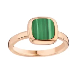 Bague Femme ONE MORE Pantelleria OR 750/1000 Rose avec Malachite
