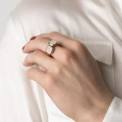 Bague Femme ONE MORE Pantelleria OR 750/1000 Rose avec Nacre