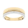 Bague Femme OR 375/1000 bicolore et diamants