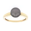 Bague Femme OR 375/1000 Jaune et Perle