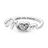 Bague Femme Pandora Moments Cœur Pavé Mom 191149C01