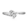 Bague Femme Pandora Moments Deux Cœurs Scintillants 191023CZ