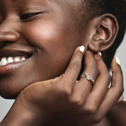 Bague Femme Pandora Moments Cœur Pavé Mom 191149C01