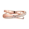 Bague Femme Pandora Signature Anneau Triple Pavé Croisé 189057C01